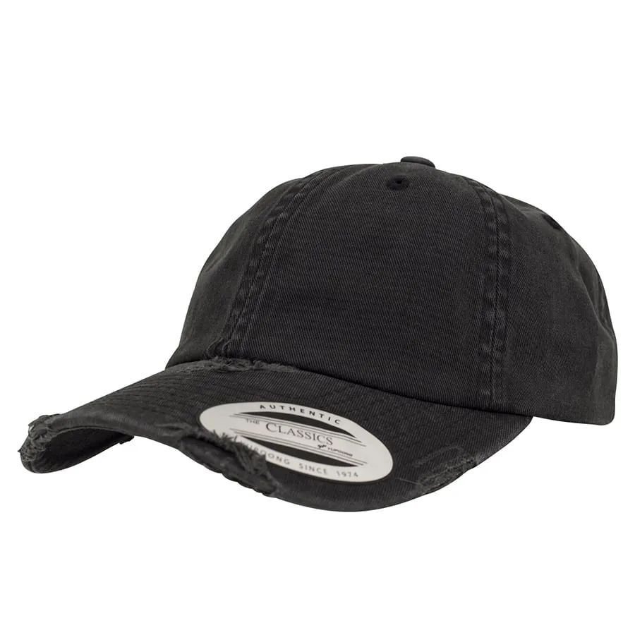 Niskoprofilowa czapka Dad Hat z efektem zniszczenia