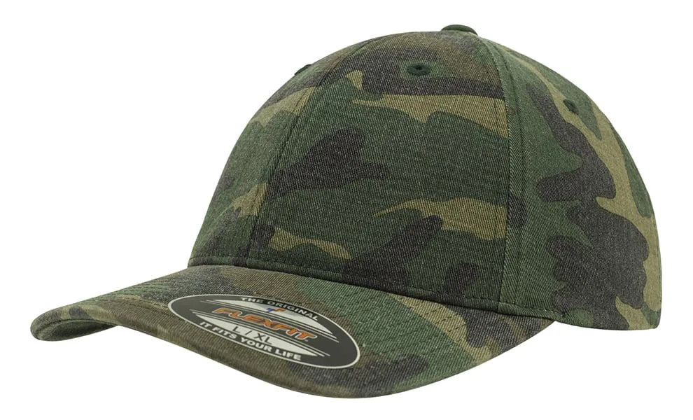 Czapka Flexfit Washed Camo