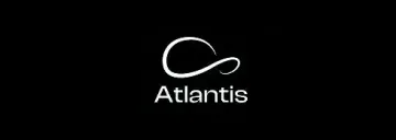 Logo Atlantis na czarnym tle