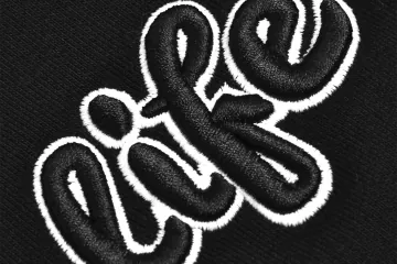Life 3D lettering – 3D Embroidery – RAVEN