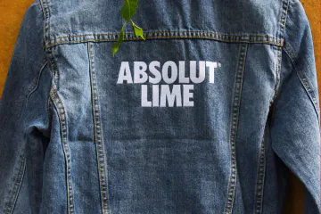 Absolut Lime embroidered denim jacket – Embroidery – RAVEN