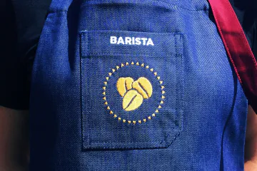 Barista apron coffee beans embroidery – Embroidery – RAVEN