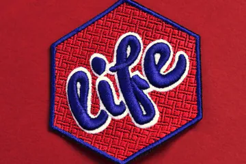 Life embroidered patch – Embroidery – RAVEN