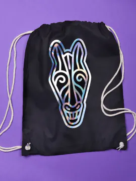 drawstring bag holographic horse flex – Flex foils – RAVEN