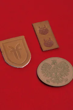 embossed leather patches eagle – Leather patches – RAVEN