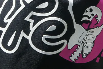 Enjoy Life skeleton screen print – Screen Printing – RAVEN