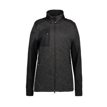 Strickfleece Damenjacke mit Brusttasche — 2