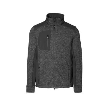 Strickfleece Herrenjacke mit Brusttasche — 2