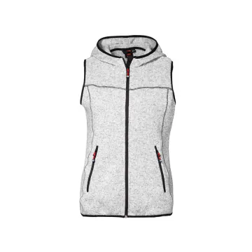 Ladies' knit fleece vest