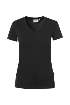 HAKRO Damska koszulka V-Short Stretch — 7
