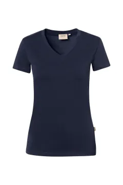 HAKRO Damska koszulka V-Short Stretch — 12