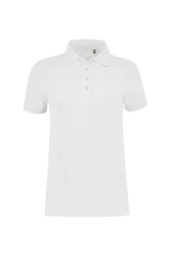 Label-Free Women's Polo Shirt Heavy MIKRALINAR® ECO — 2