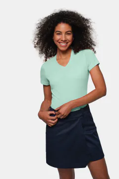 HAKRO Damen V-Shirt MIKRALINAR® — 81