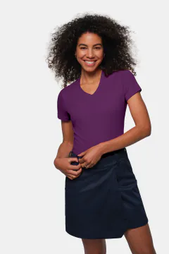 HAKRO Damen V-Shirt MIKRALINAR® — 101