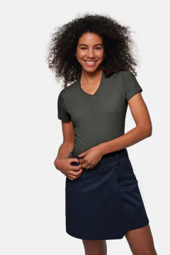 HAKRO Damen V-Shirt MIKRALINAR® — 121
