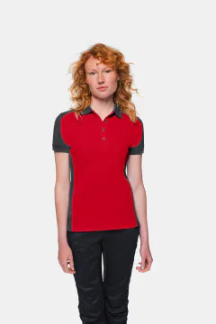 HAKRO Women's Polo Shirt Contrast MIKRALINAR® — 6