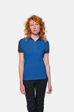 HAKRO Women's Polo Shirt Contrast MIKRALINAR® — 16