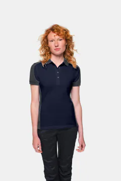 HAKRO Women's Polo Shirt Contrast MIKRALINAR® — 26