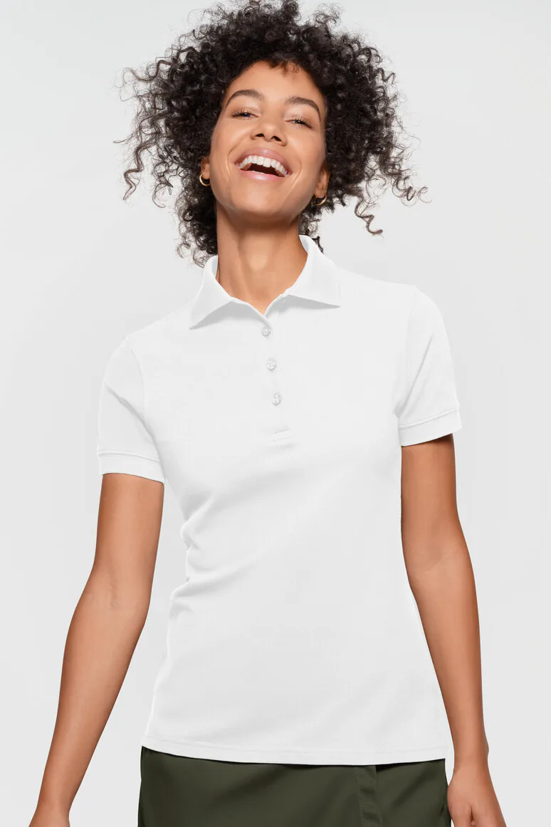 Label-Free Women's Polo Shirt Heavy MIKRALINAR® ECO