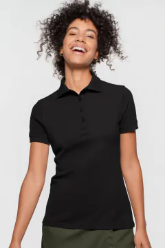Label-Free Women's Polo Shirt Heavy MIKRALINAR® ECO — 6