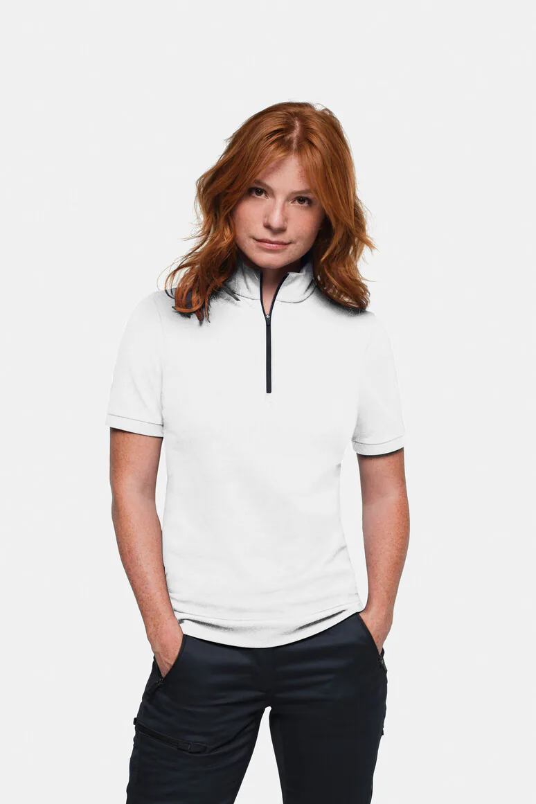 HAKRO Damen Zip-Shirt Piqué MIKRALINAR® ECO