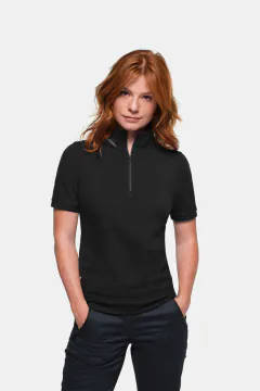 HAKRO Damen Zip-Shirt Piqué MIKRALINAR® ECO — 6