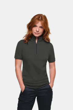 HAKRO Damen Zip-Shirt Piqué MIKRALINAR® ECO — 16