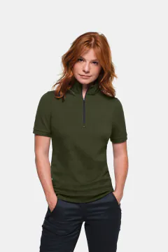 HAKRO Damen Zip-Shirt Piqué MIKRALINAR® ECO — 21