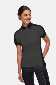HAKRO Women's Polo Shirt Contrast MIKRALINAR® ECO — 46