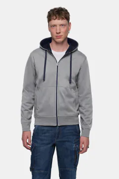 HAKRO Bluza z kapturem Bonded ECO — 16