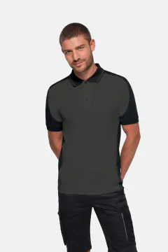 HAKRO Poloshirt Contrast MIKRALINAR® ECO — 46