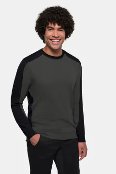 HAKRO Sweatshirt Contrast MIKRALINAR® ECO — 46