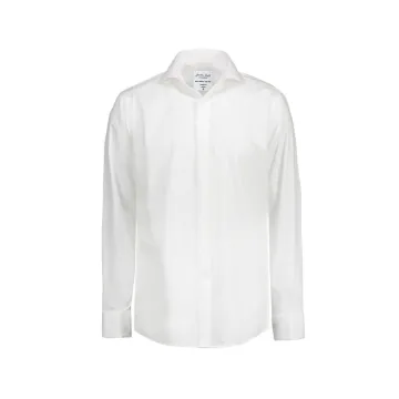 Poplin - Tuxedo - Langärmlig Modern Fit Hemd SS160 — White