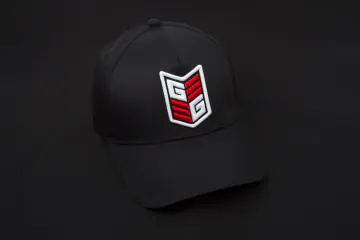schwarze Cap 3D-Wappen-Logo – 3D Bestickung – RAVEN