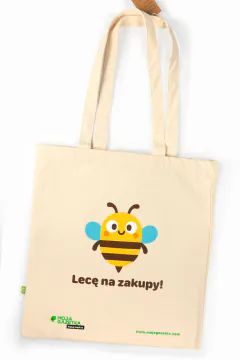 Torba bawełniana z sitodrukiem – Moja Gazetka (pszczółka)