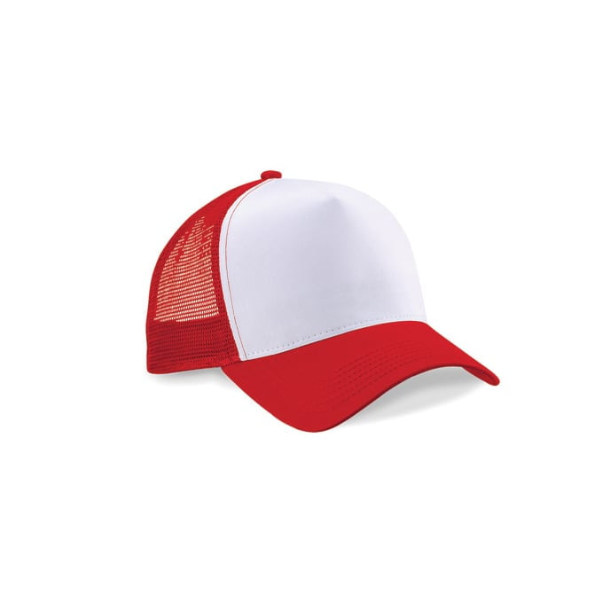 biało-czerwona czapka snapback trucker