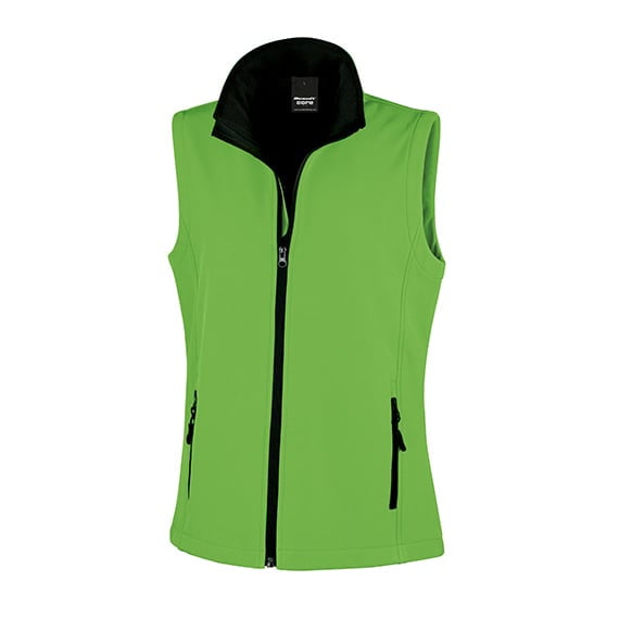 Vivid  Green - Damska kamizelka softshell Printable