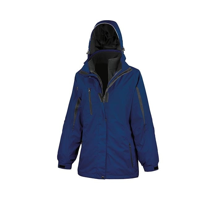 Navy - Ladies` 3 in 1 Softshell Journey Jacket