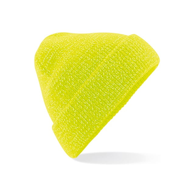 Fluorescent Yellow - Czapka zimowa Reflective