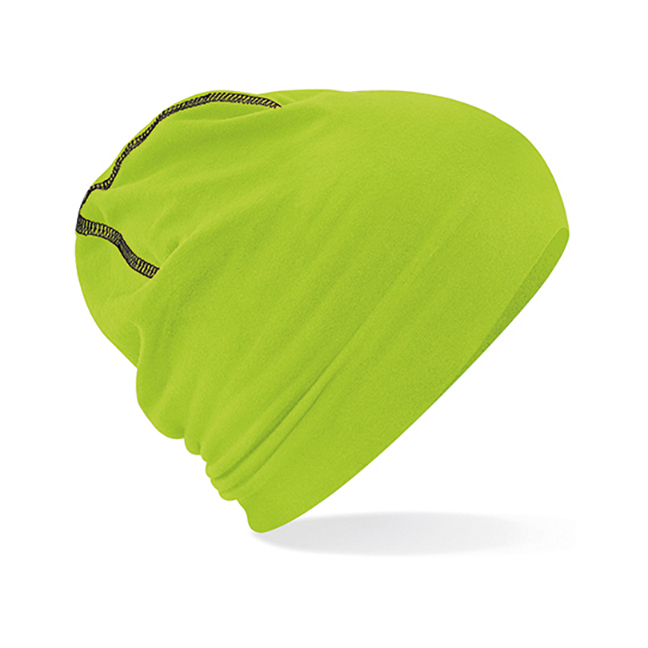 Lime Green - Czapka bawełniana beanie Hemsedal