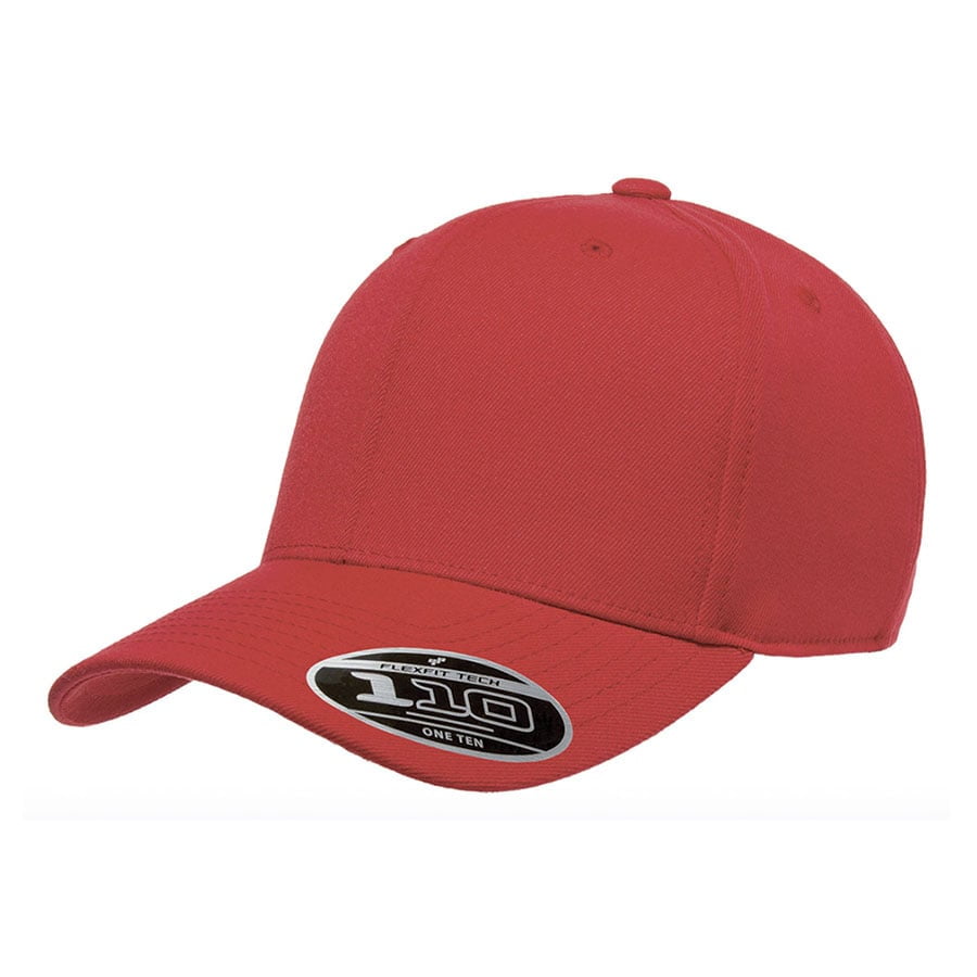 czerwona czapka flexfit 110