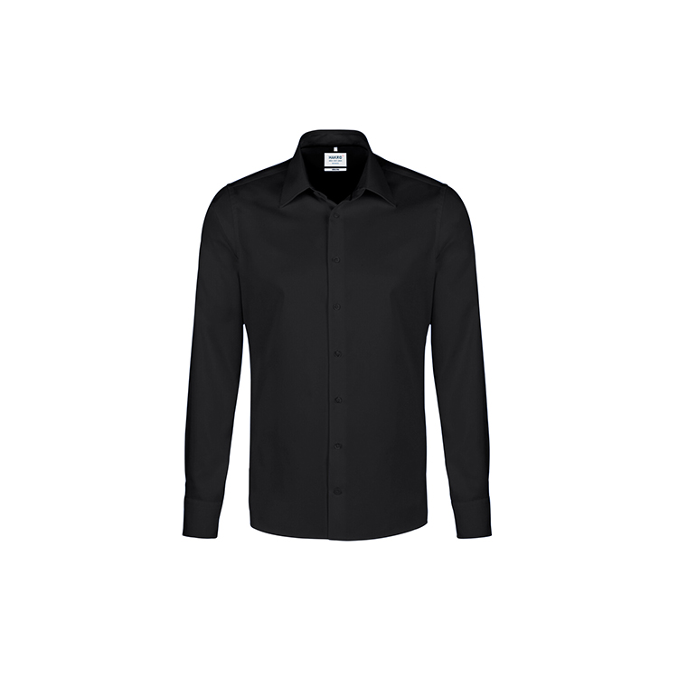 Koszule i bluzki - Koszula typu oxford z długimi rękawami 119 - Hakro 119 - Black - RAVEN - koszulki reklamowe z nadrukiem, odzież reklamowa i gastronomiczna