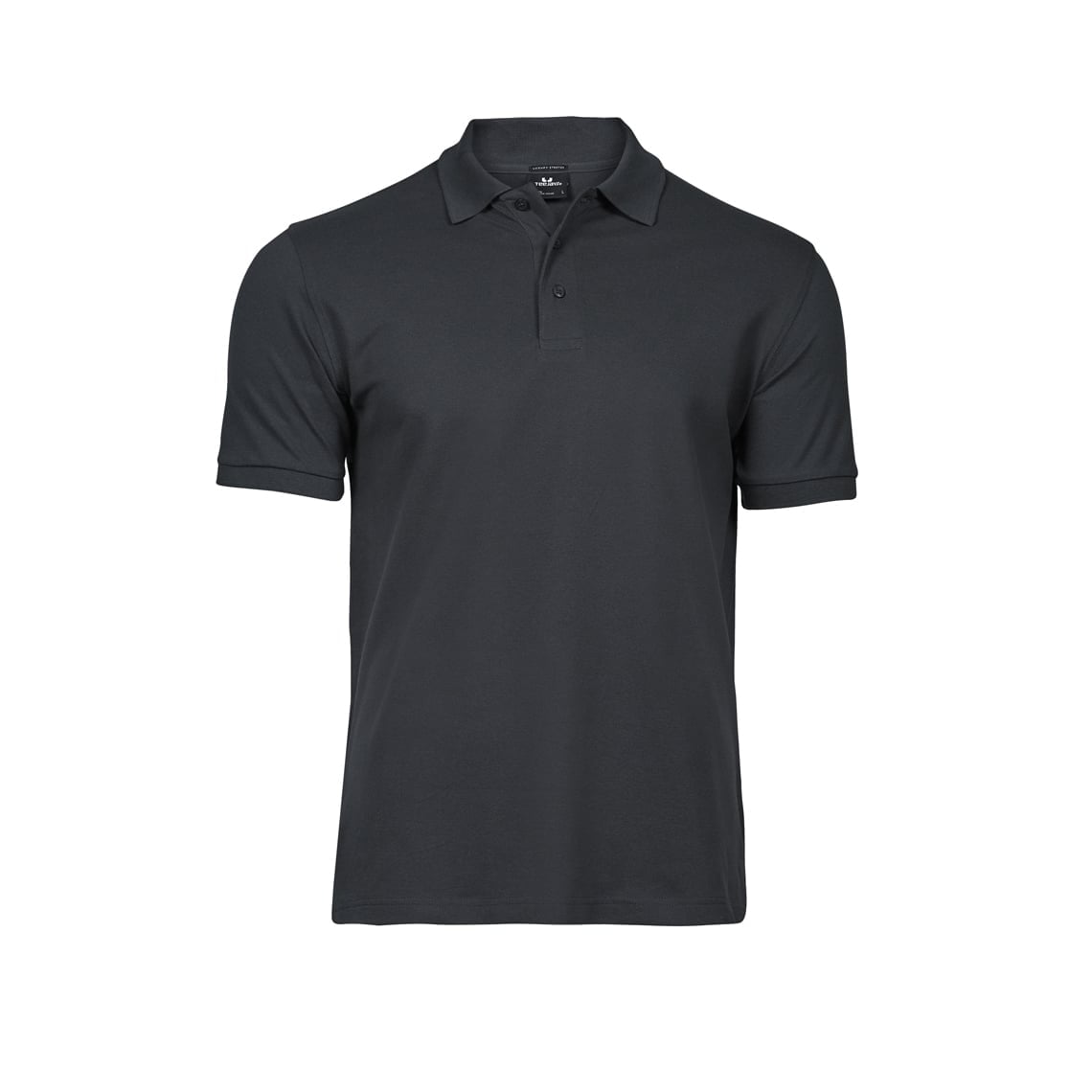 Dark Grey - Męska koszulka polo Luxury Stretch