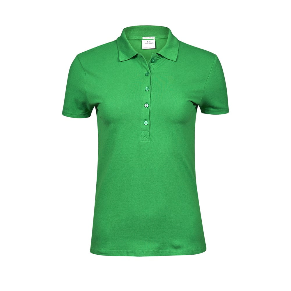 Spring Green - Damska koszulka polo Luxury Stretch