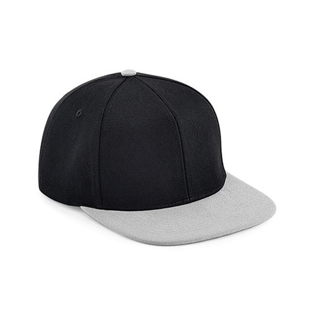 Black/Grey - Czapka snapback 6-panelowa Original Flat Peak