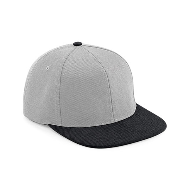 Grey/Black - Czapka snapback 6-panelowa Original Flat Peak