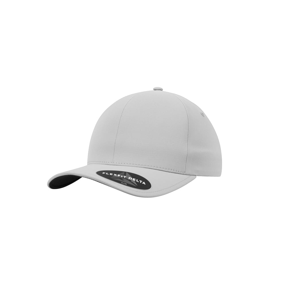 silver flexfit delta cap