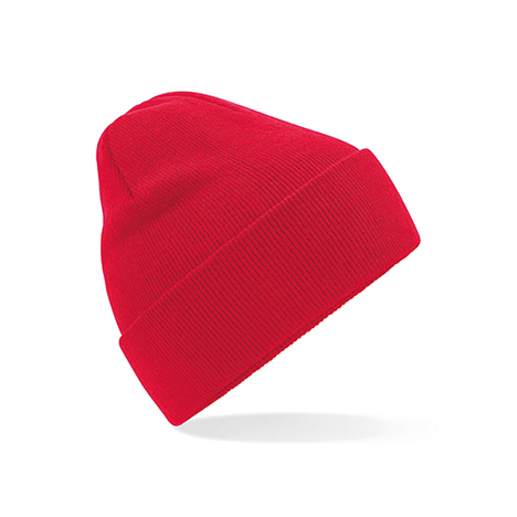 Bright Red - Czapka dzianinowa beanie z recyklingu