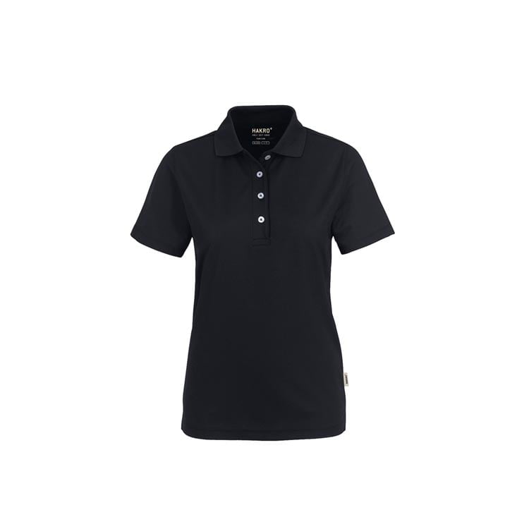 Black - Damska koszulka polo COOLMAX® 206