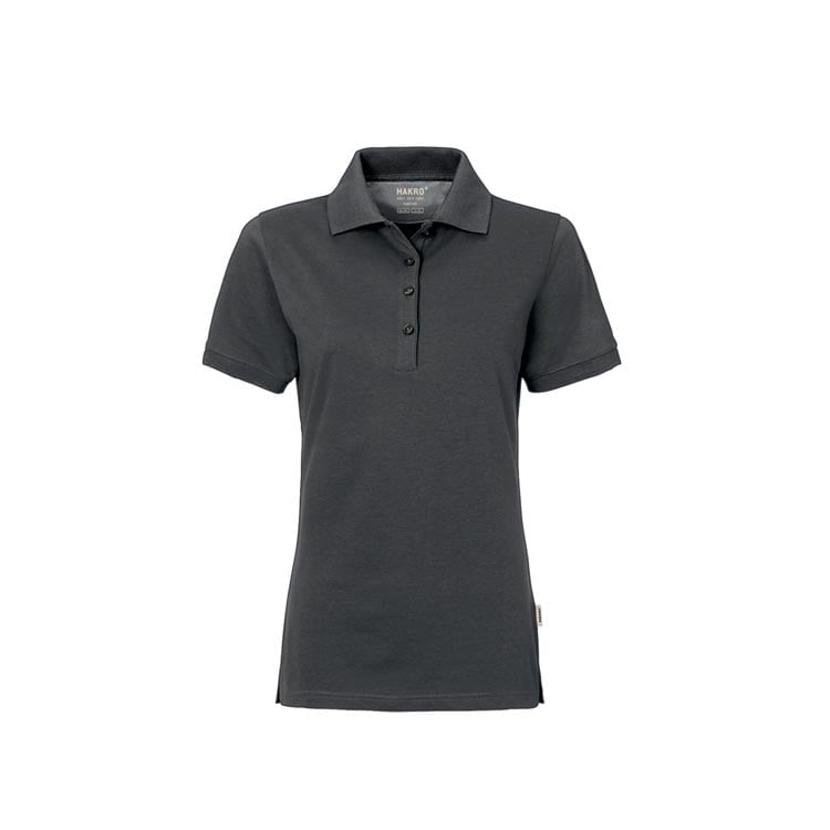 Anthracite - Damska koszulka polo Cotton Tec 214